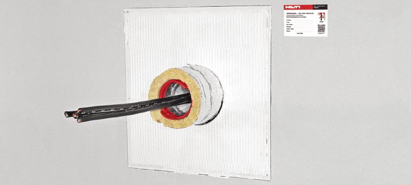 Rivestimento intumescente CFS-CT Sistema con pannelli rivestiti antifuoco con vasta gamma di certificazioni per la sigillatura di aperture da medie a grandi Applicazioni 1