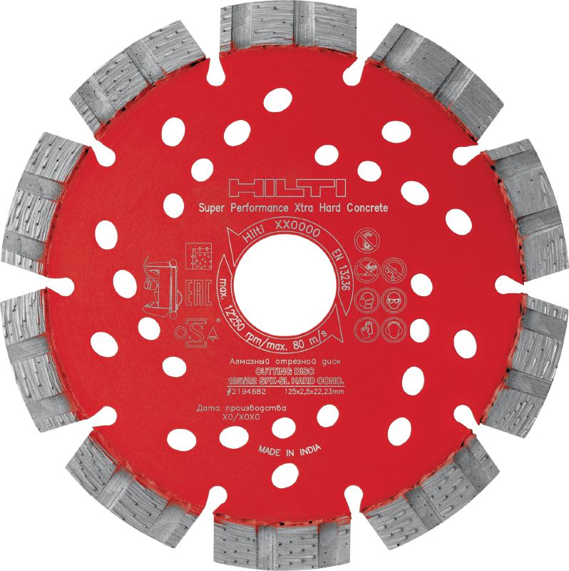 Lama diamantata per calcestruzzo duro SPX-SL Lama di taglio a diamante di alta qualità con tecnologia Equidist per scanalare il calcestruzzo duro