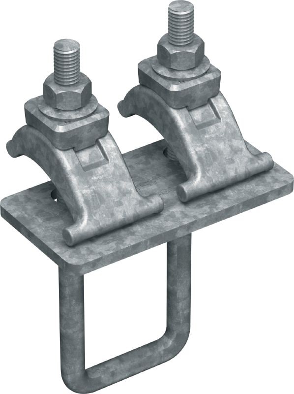 Morsetto per travi MT-BC-GS T OC Morsetto per travi per il fissaggio di travi MT-70 e MT-80 a travi in acciaio, per uso esterno a basso inquinamento