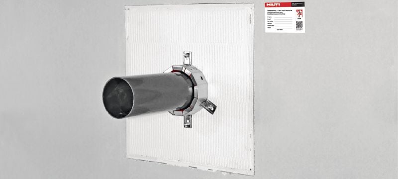 Rivestimento intumescente CFS-CT Sistema con pannelli rivestiti antifuoco con vasta gamma di certificazioni per la sigillatura di aperture da medie a grandi Applicazioni 1