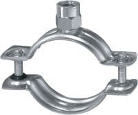 Collare leggero a chiusura rapida MP-H Collare per tubi standard zincato senza gomma isolante antirumori per applicazioni leggere