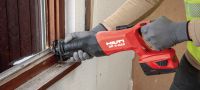 Seghetto frontale SR 6-A22 Seghetto frontale cordless da 22 V (brushless) per elevate prestazioni nella demolizione Applicazioni 1