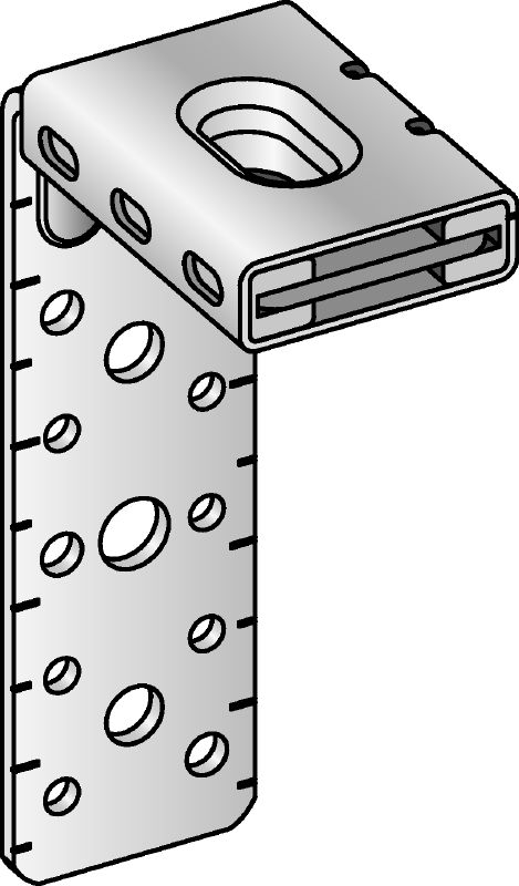 Staffa per condotte di ventilazione MVA-LC Staffa per condotte di ventilazione zincata per il fissaggio o l'aggancio di condotte di ventilazione