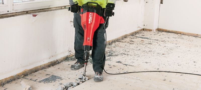 TE 2000-AVR Außergewöhnlich leichter und vibrationsarmer Beton-Abbruchhammer für Arbeiten an Böden und Decken Anwendungen 1