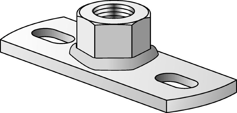 MGM 2-F Festpunktgrundplatte feuerverzinkt (metrisch)