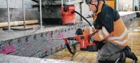 Perforatore a batteria TE 60-22 Perforatore potente e cordless SDS Max (TE-Y) dall'elevato rapporto peso-potenza per la foratura pesante e la scalpellatura nel calcestruzzo e nella muratura (batteria Nuron) Applicazioni 2
