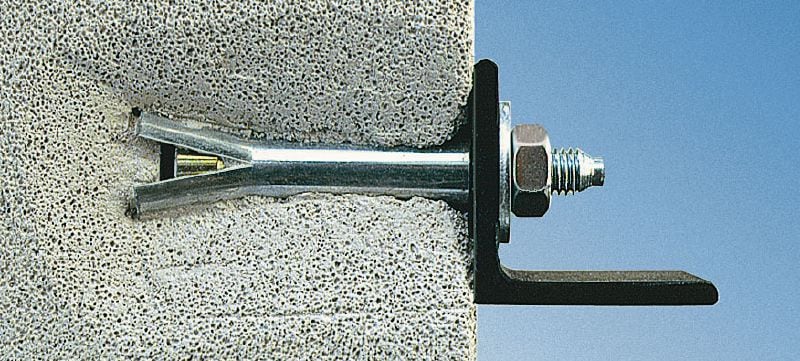 Tassello a lamierino Aircrete HPD Tassello in lamierino di tipo economico per fissaggi per uso leggero su calcestruzzo cellulare Applicazioni 1