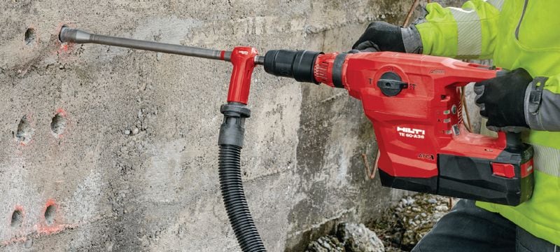 TE 60-A36 Akku-Bohrhammer Hochleistungsfähiger SDS Max Akku-Kombihammer mit Aktiver Vibrationsreduktion (AVR) und elektronischer Schnellabschaltung ATC (Active Torque Control) für schwere Bohr- und Meißelarbeiten in Beton Anwendungen 1