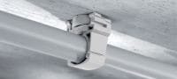 X-EKSC MX Rohrschelle mit Nagel Kunststoffklemme für Kabel/Rohre mit Klick-Design und Schnappverschluss zur Verwendung mit magazinierten Nägeln Anwendungen 2