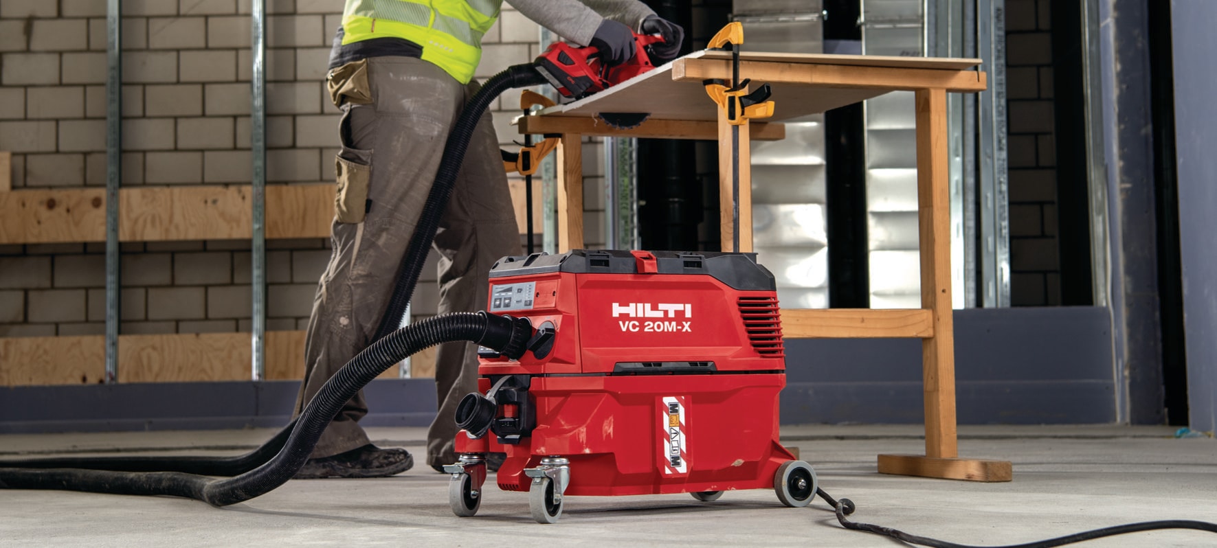 Aspiratore da cantiere compatto per liquidi/solidi VC 20-L-X - Aspirapolvere  per cantieri - Hilti Italy