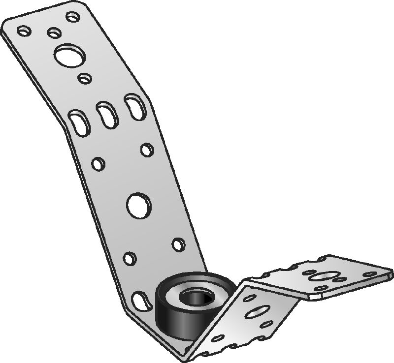 Staffa per condotte di ventilazione MVA-S Gancio per condotte di ventilazione, per il fissaggio di condotte di ventilazione circolari con isolamento acustico