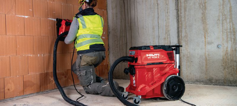 Aspiratore da cantiere per liquidi/solidi VC 40-L-X Aspiratore universale con pulizia automatica del filtro per polvere asciutta e utilizzo ad acqua – classe L Applicazioni 1