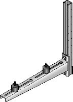 Set di fissaggio MV-ACS Set di fissaggio zincato a caldo (HDG) per il montaggio di elementi per impianti per l'aria condizionata