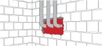 Füllschaum CF-I 50 ECO GV Wiederverwendbarer Winkelstückschaum, ideal zum Abdichten, Hinterfüllen und Dämmen von Spalten und Rissen Anwendungen 1
